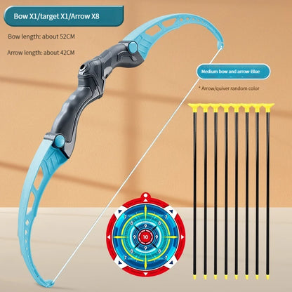 52Cm Kids Archery Bow and Arrow Set - Perfect Outdoor Shooting Toy with Target for Boys and Girls!