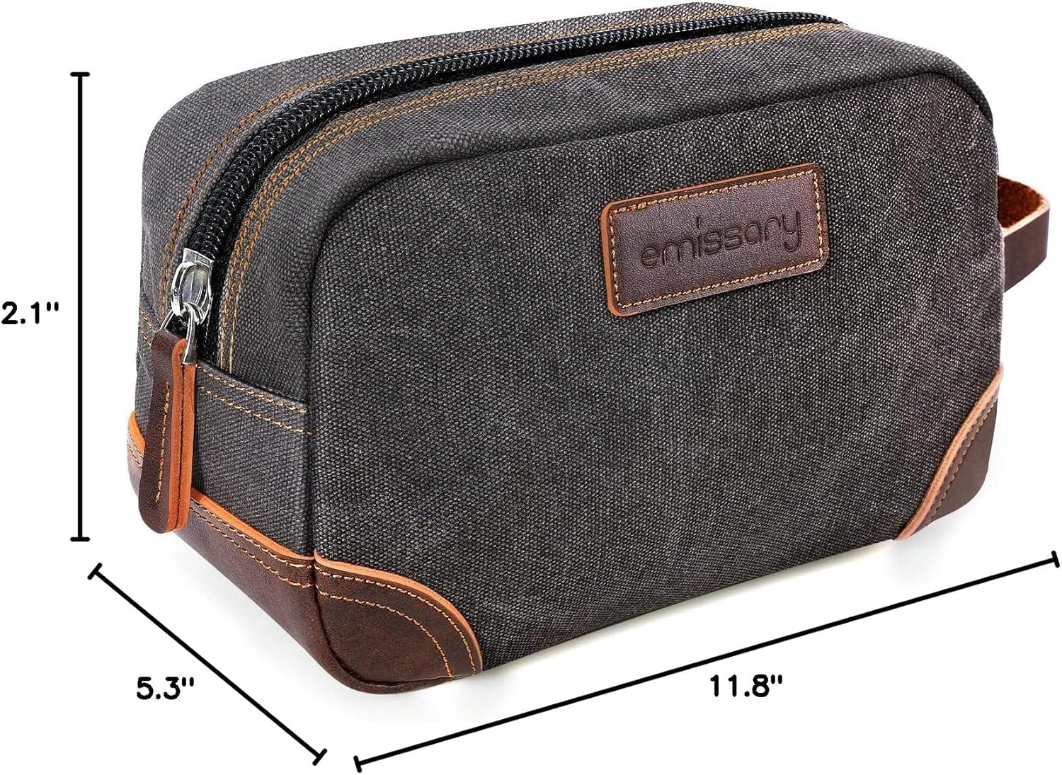 Toiletry Bag for Men, Canvas Travel Toiletry Bag Men'S Dopp Kit, Water-Resistant Bathroom Bag Mens Shaving Kit, Travel Kit Small Bags, Shaving Bag, Toiletry Bags