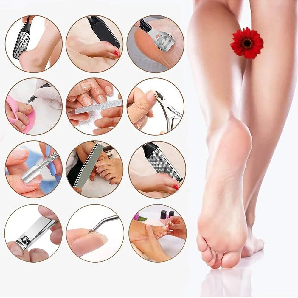 Electric Foot Callus Remover, Rechargeable & Portable Electronic Foot File Pedicure Tools, Waterproof Foot Scrubber File, Electric Callus Remover Kit(Black)