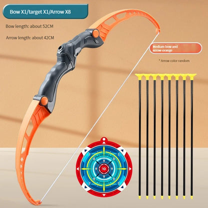 52Cm Kids Archery Bow and Arrow Set - Perfect Outdoor Shooting Toy with Target for Boys and Girls!