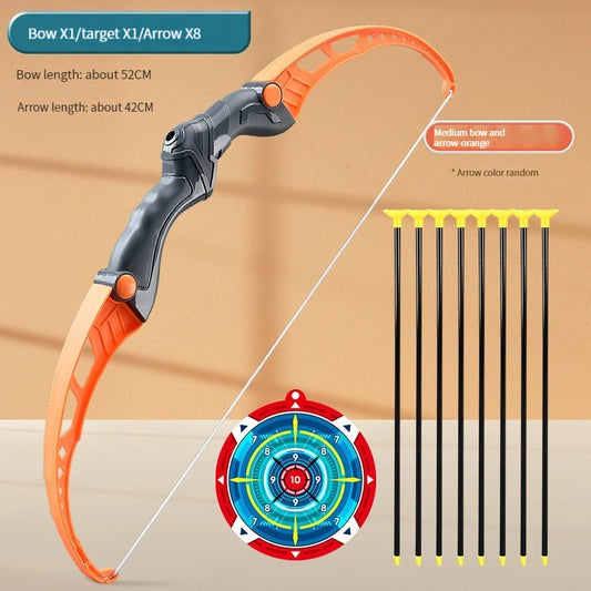 52Cm Kids Archery Bow and Arrow Set - Perfect Outdoor Shooting Toy with Target for Boys and Girls!